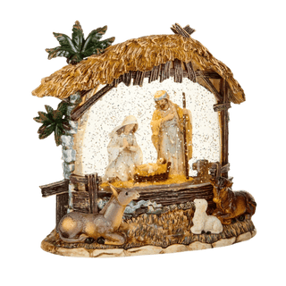 Nativity Lighted Water Lantern