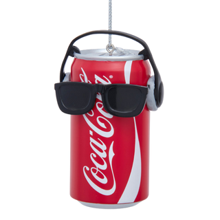 Coca-Cola® Can With Headphone & Sunglasses Ornament