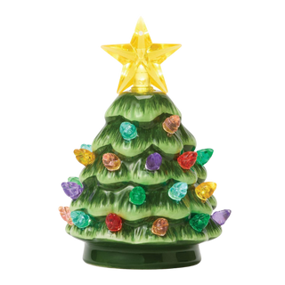 Lit Ceramic Christmas Tree