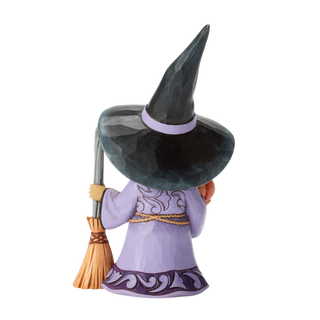 Witch with Broom Figurine