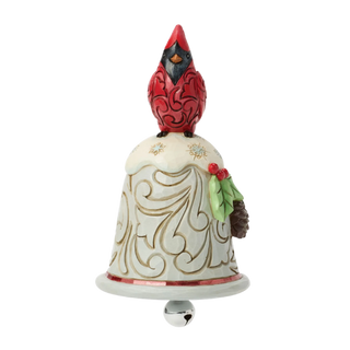 Cardinal Perched on Bell Pint