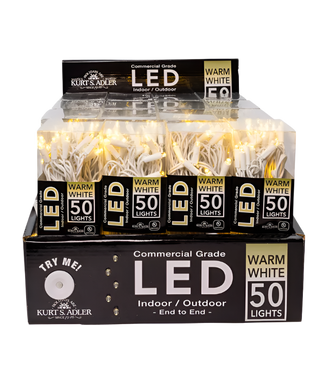 LED Warm White White Wire S50 25.5 ft