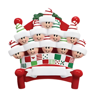 10 Bed Heads Ornament