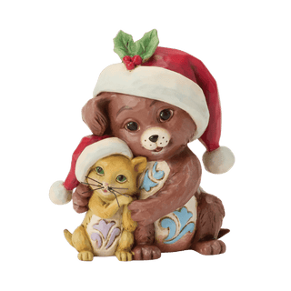 Hugging Dog and Cat Mini