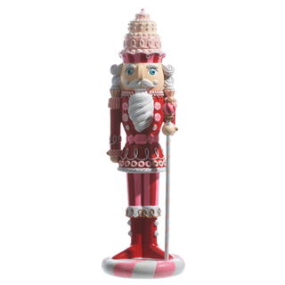 18.75" Pink Peppermint Guard Nutcracker