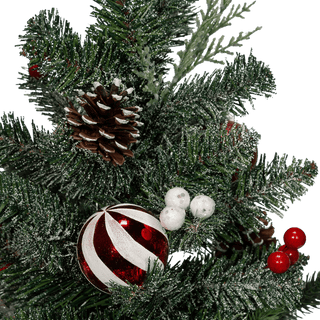 18" Decorated Tree In Burlap Base