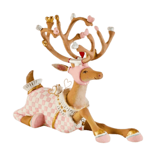 Patience Brewster Dash Away Sitting Cupid Reindeer Figure