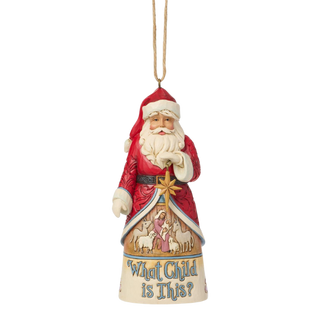 Santa What Child Is This Ornament