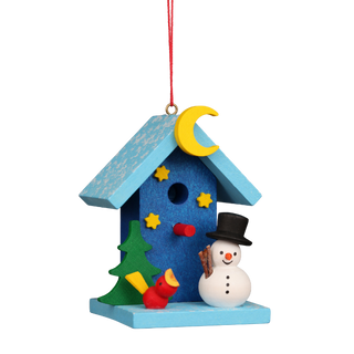Aviary with Snowman Christian Ulbricht Ornament