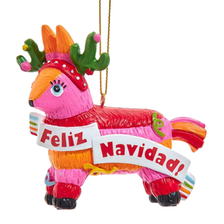 Feliz Navidad Horse Piñata Ornament