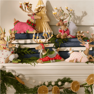 Patience Brewster Dash Away Sitting Dasher Reindeer Figure