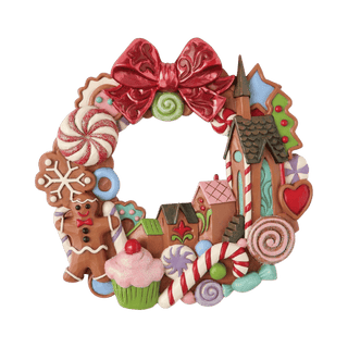 Gingerbread Wall Wreath Figure