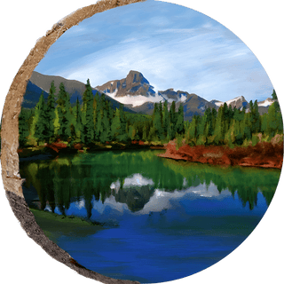 Lake in Rocky Mountain National Park Ornament