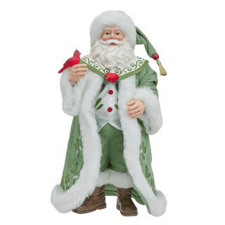 13.5" Fabriché™ Mistletoe Santa Table Piece
