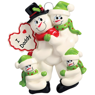 3 I Love Daddy Ornament