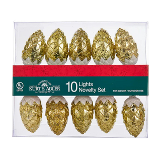 11.5' UL 10-Light Mercury Pinecone Light Set