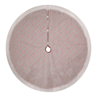 48"Cmas Woven Plaid Tree Skirt
