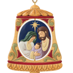 Rotating Holy Family Bell Orn