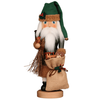 Santa Claus in Green Christian Ulbricht Nutcracker