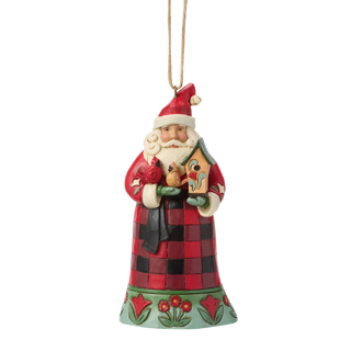 Highland Glen Santa Cardinal Ornament