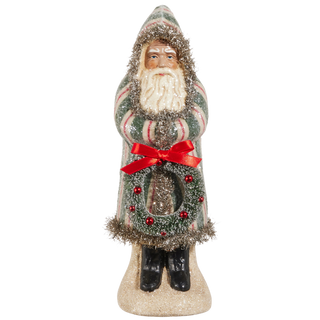 12" Yuletide Stripes Old World Santa