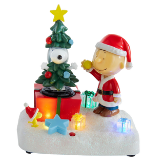 Peanuts© Battery Operated Animated Musical Decorating The Tree Table Piece