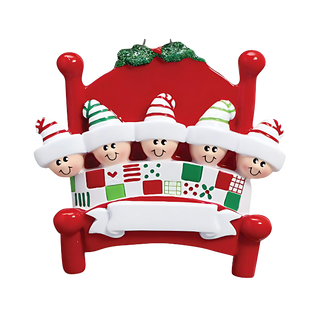 5 Bed Heads Ornament