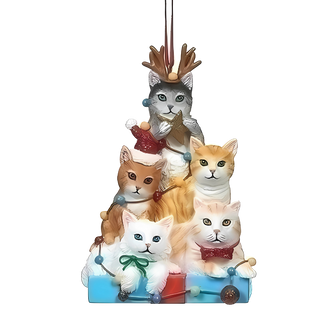 5 Cat Tree Ornament