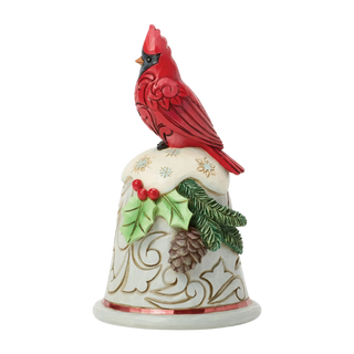 Cardinal Perched on Bell Pint