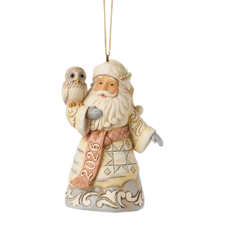 Woodland Date 2026 Santa Ornament