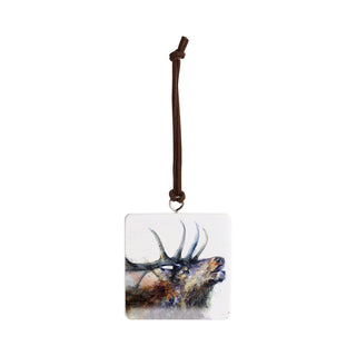 Square Valley Call Elk Ornament