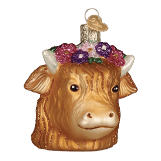 Floral Highland Cow