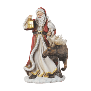 19" Joseph's Studio Santa with Moose Figure