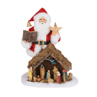 Karen Didion Lighted Nativity Santa