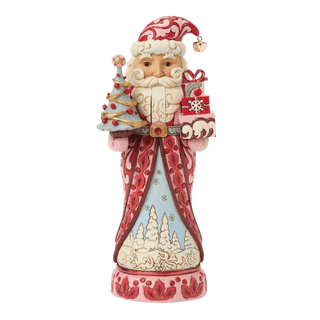 Nutcracker Santa Tree Red/Pink