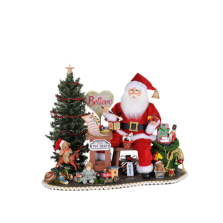 Lighted Believe in the Magic of Christmas Santa 30th Anniversary Limited Edition