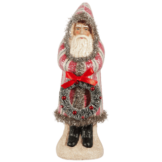 12" Yuletide Stripes Old World Santa