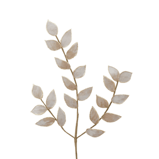 Champagne Velvet Leaf Spray
