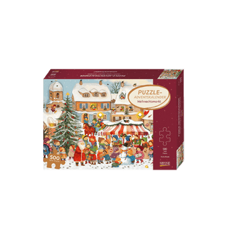 Christmas Market Korsch Jigsaw Puzzle Advent Calendar (500 pcs)