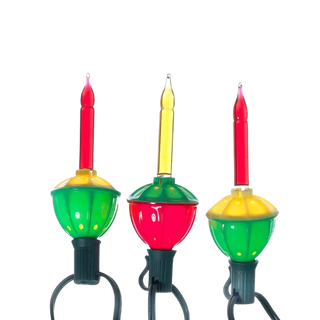 15' UL 7-Light C7 Multicolored Bubble Light Set