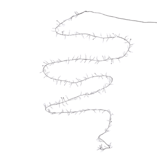 9.8' 300ct Cool White Twinkle LED Cluster Light Set