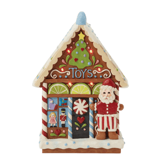 Gingerbread LED Toy Shop Figure