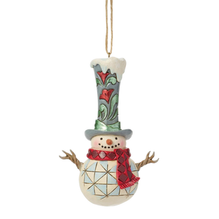 Snowman Tall Top Hat Ornament