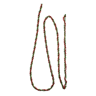 9' Red/Green/Gold Bead Garland