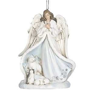 Angel Artic Ornament With Animals