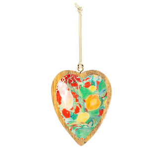 ArtLifting Heart Ornament - Floral Stripes