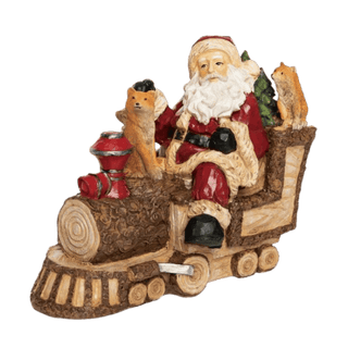 Bark Santa & Critters Train Decor