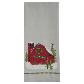 Barn Printed Emb Towel