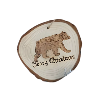 Bear Critter Wood Ornament