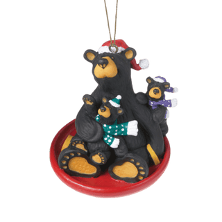 Bearfoots Saucer Sled Ornament